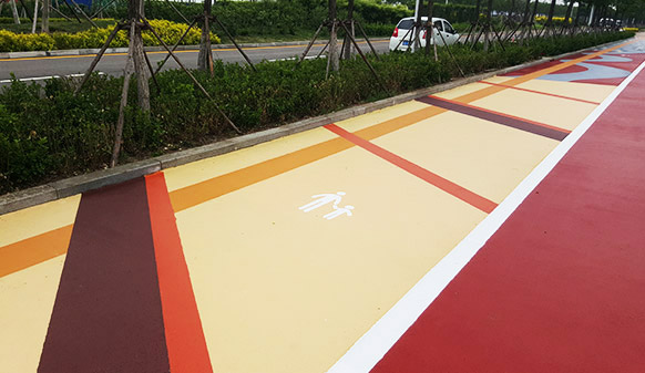 中新天津生態(tài)城彩色慢行道項目，共建可持續(xù)發(fā)展生態(tài)城市